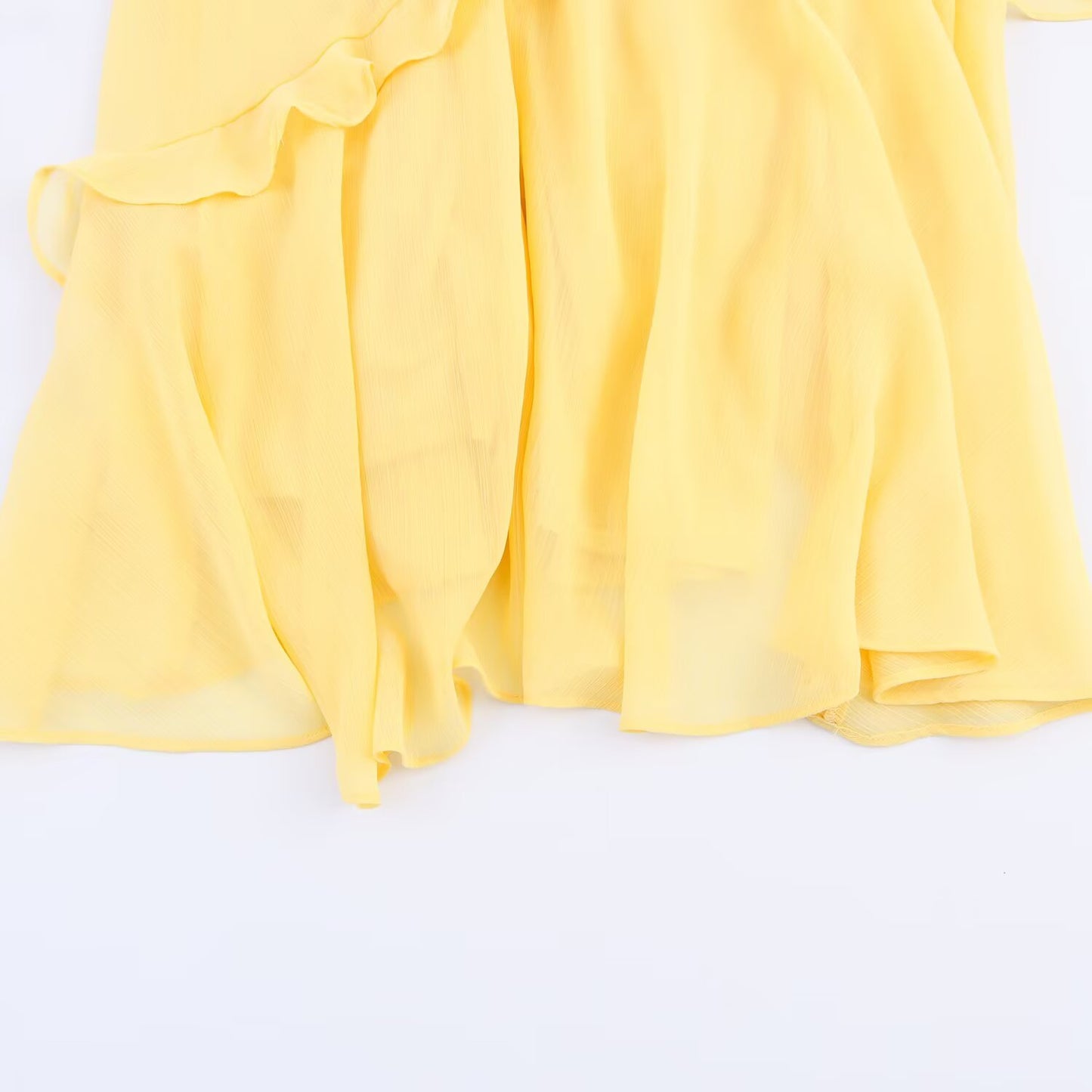 Women's New Fashion Stacked Decorative Splicing Chiffon Midi Dress