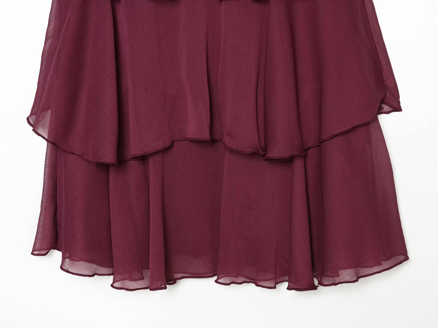 Women's sleeveless draped cake dress