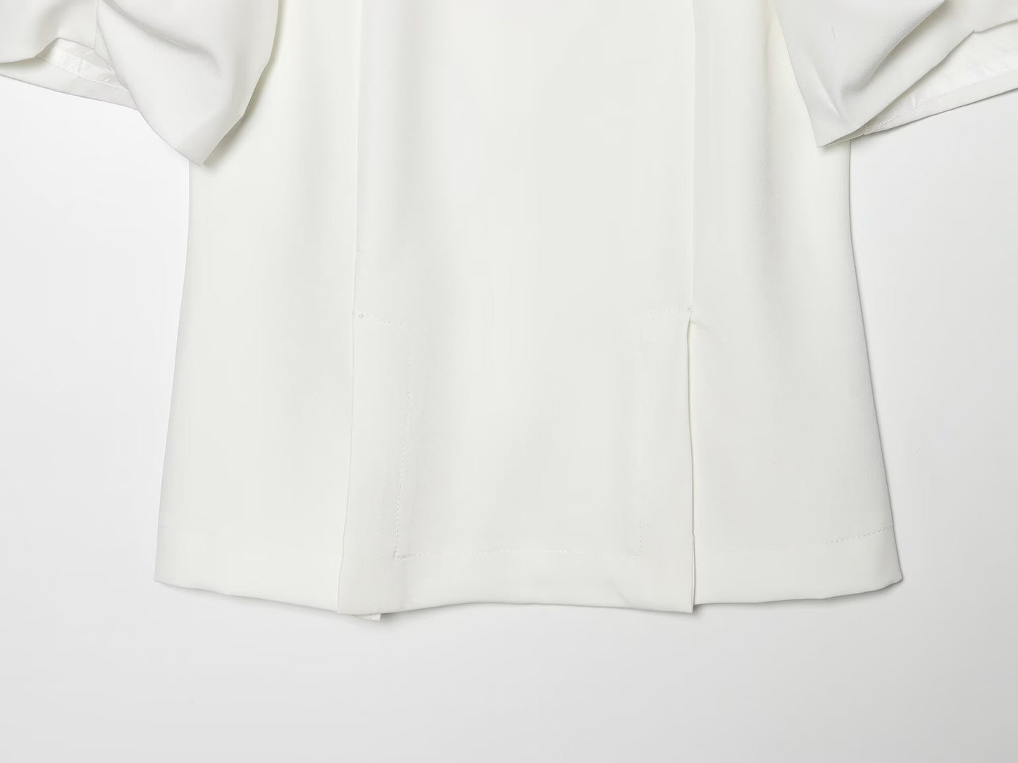Women's bubble sleeve backless top