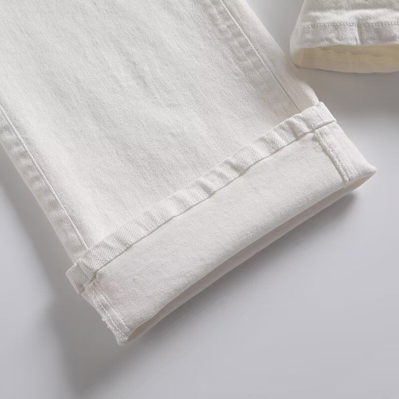 Women's new fashion casual versatile straight denim pants