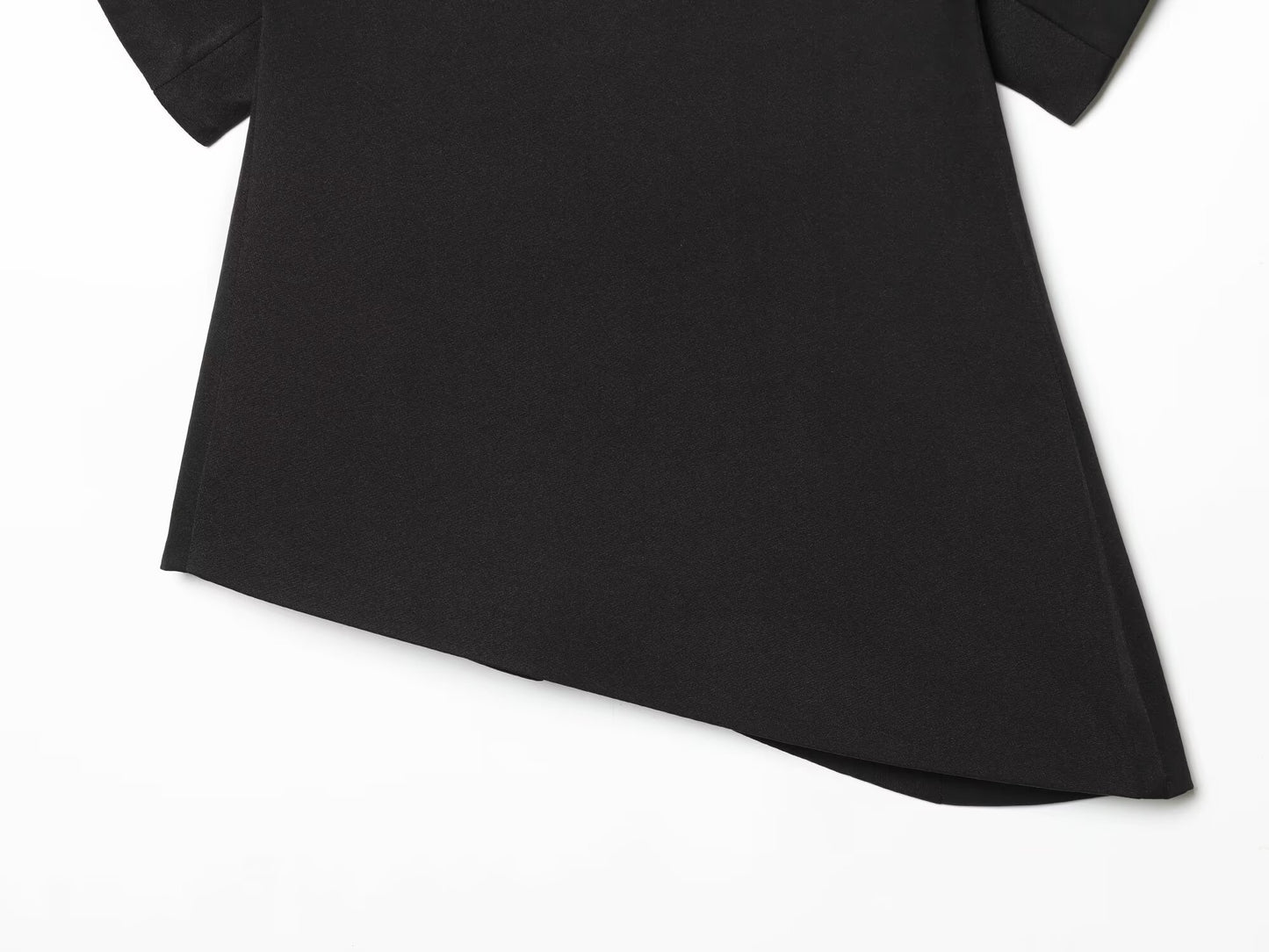 Women's Bubble Sleeve Asymmetric Top