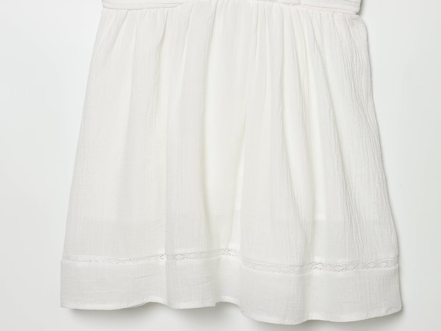 Women's embroidered suspender mini dress