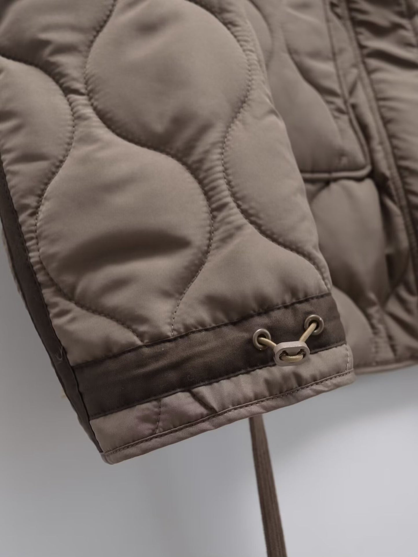 Women's loose standing collar cotton jacket Coat