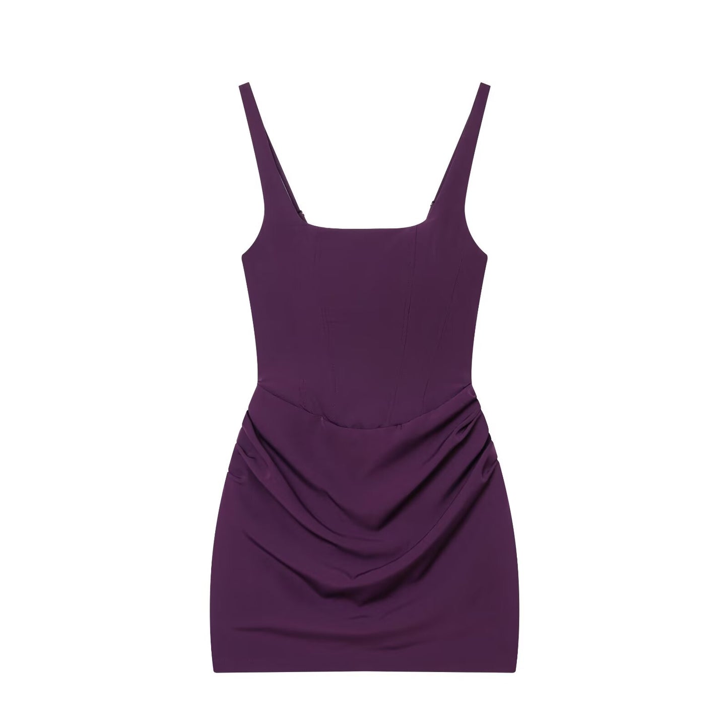 Women's sexy sleeveless hip hugging tied dress