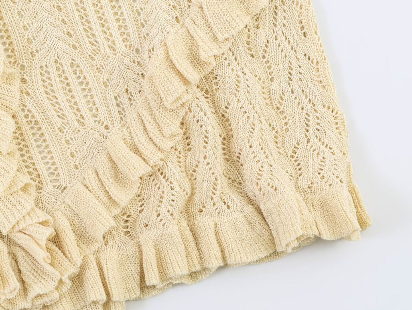 Women's layered decorative O Neck sleeveless top