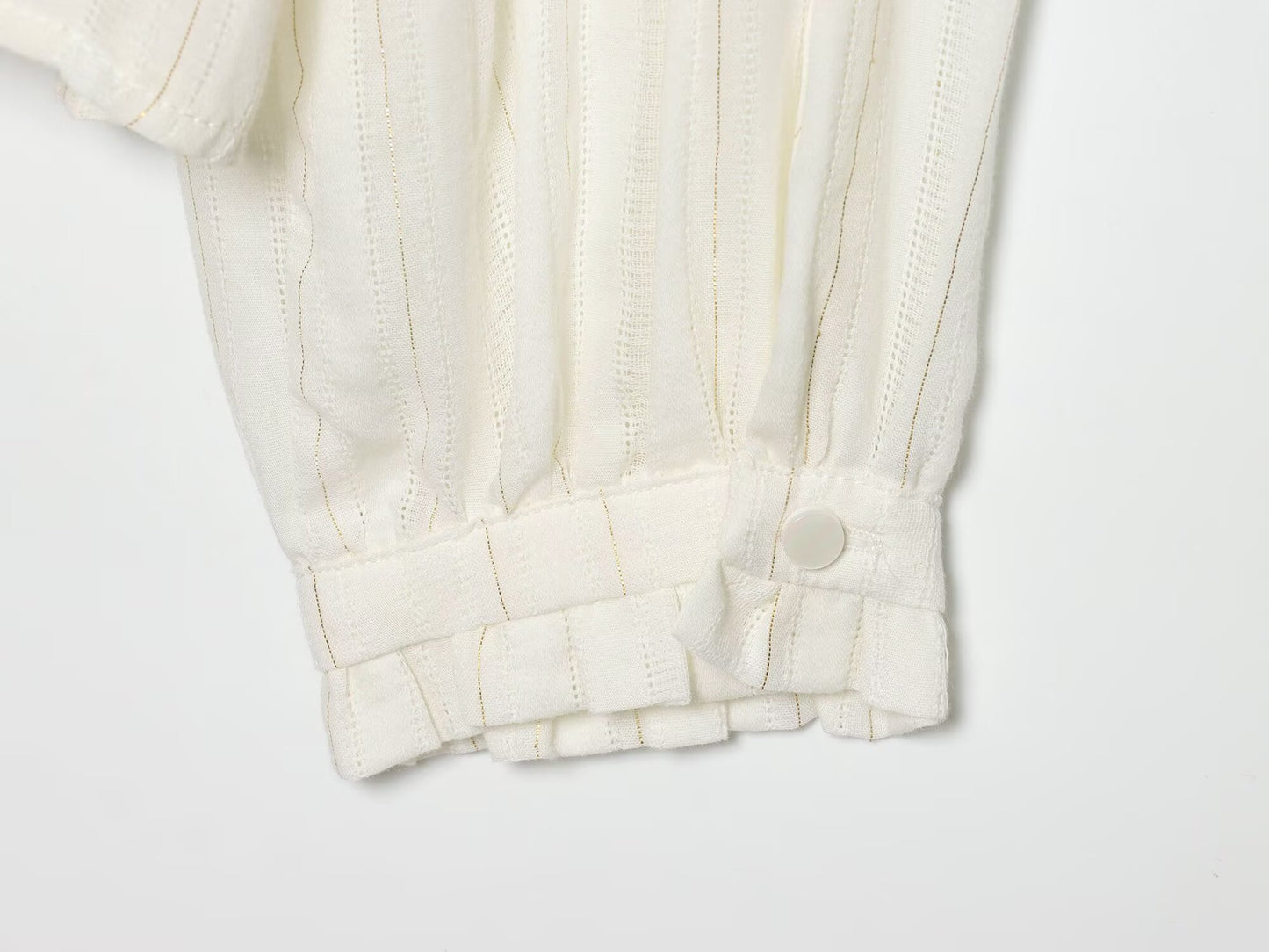 Women's vertical lace casual lace up shirt