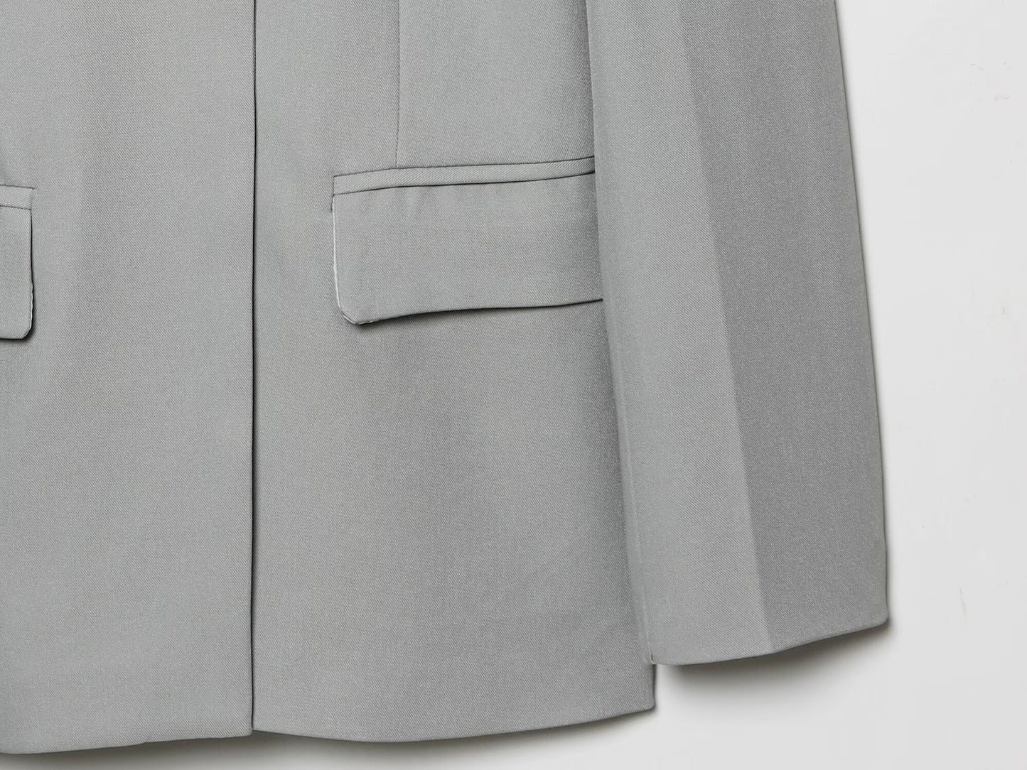 suit Women's 2 pieces long sleeved contrasting collar Blazer Coat +Pants