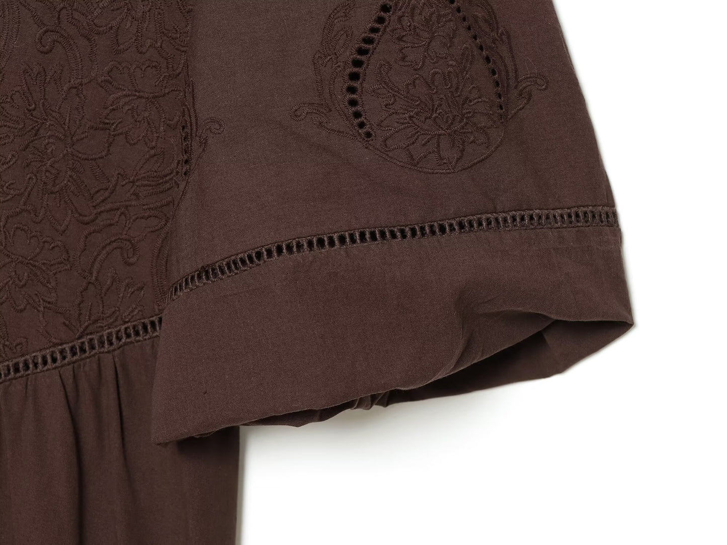 Women's Embroidered Poplin Mini Dress