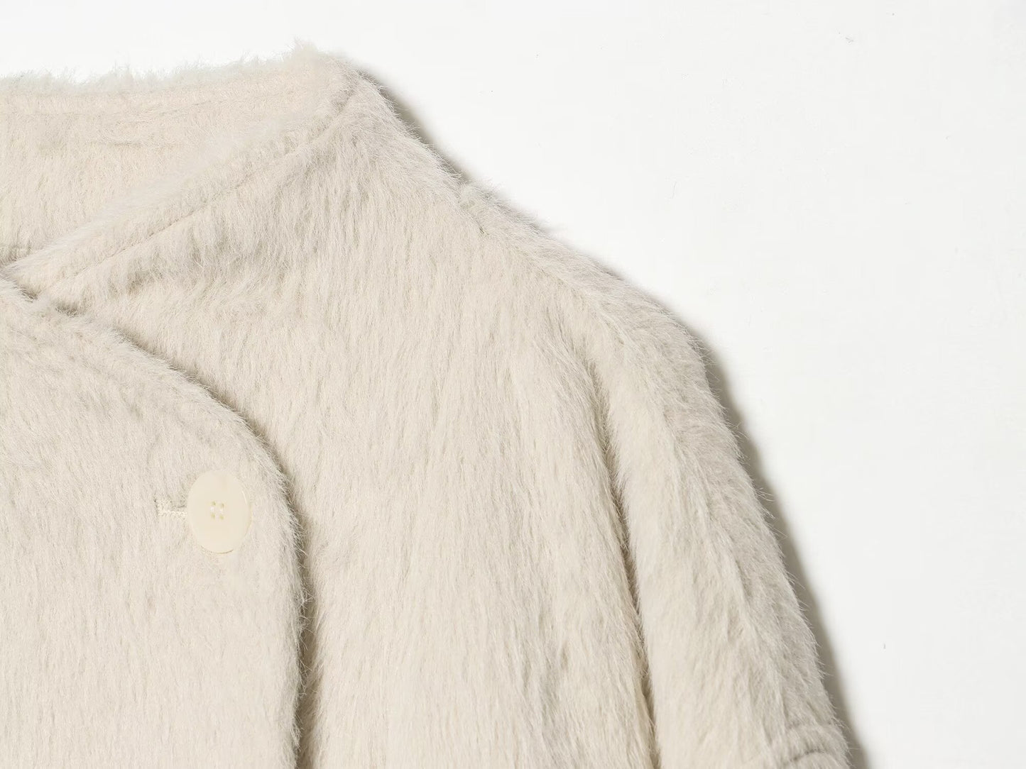 Women's long sleeved fleece jacket Coat
