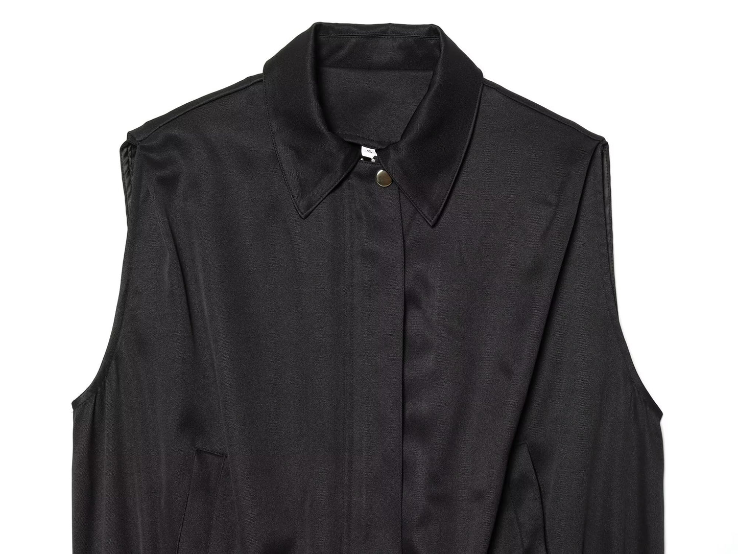 Women's balloon shaped casual lapel vest