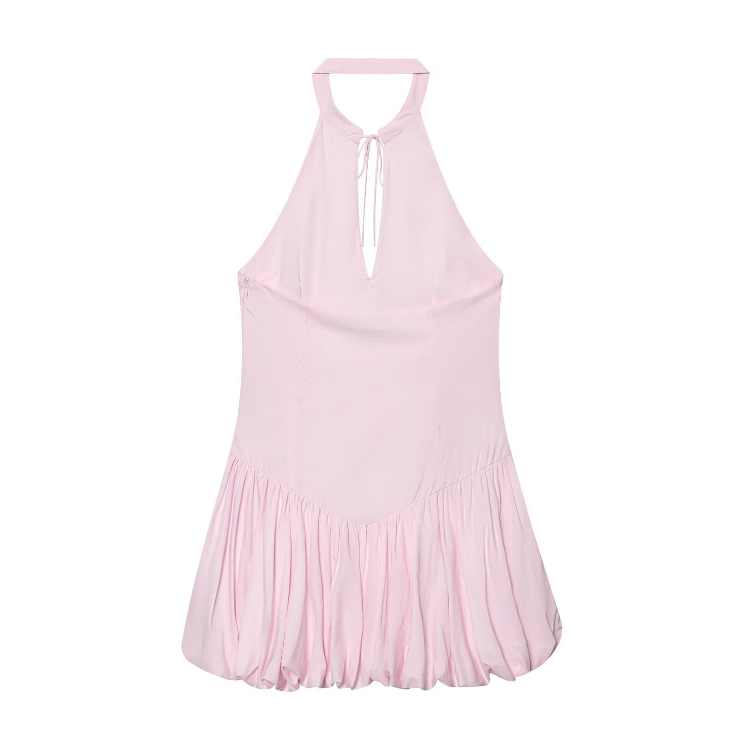 2026 Women's balloon style halter neck dress