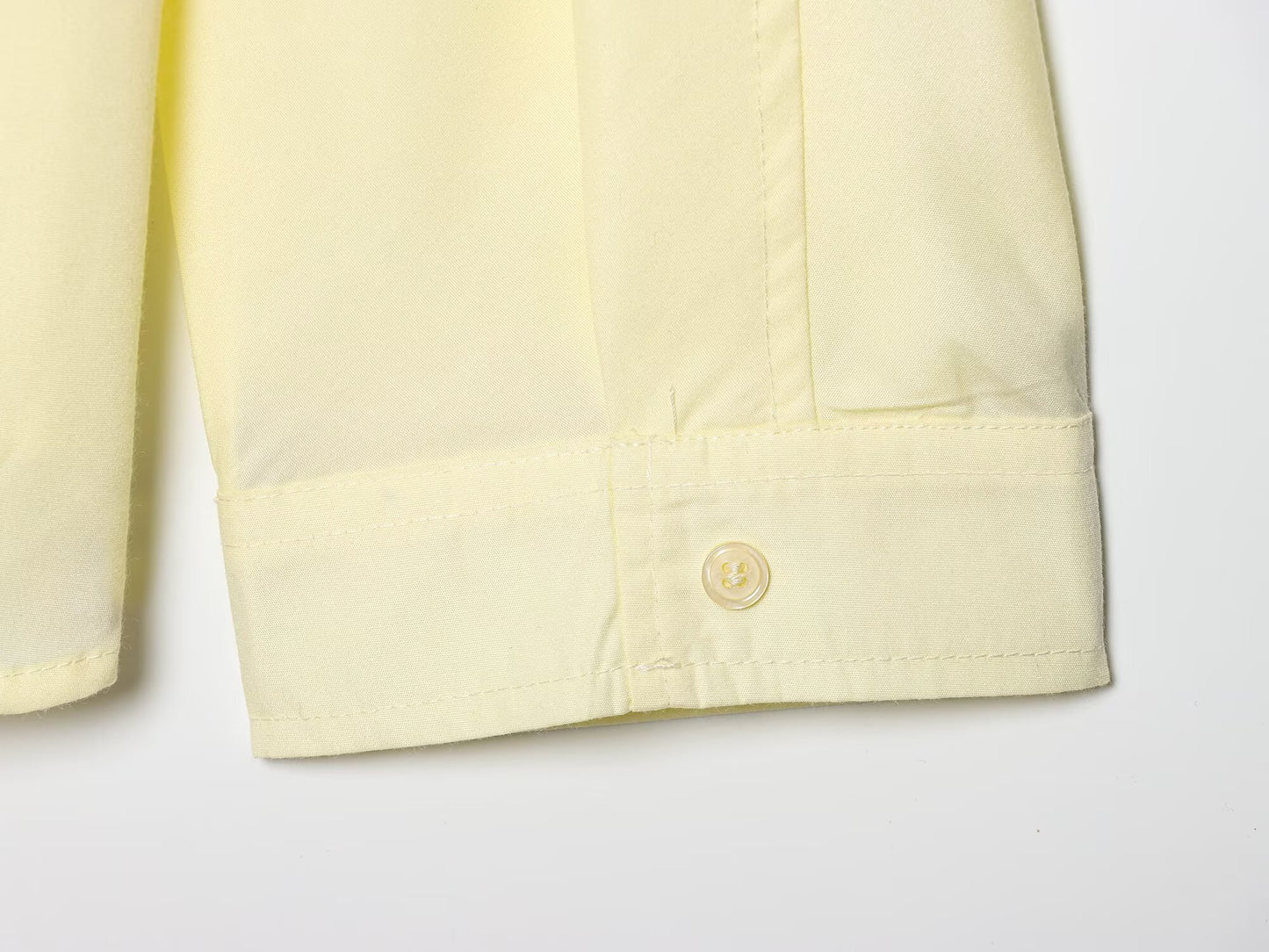 Women's loose single breasted poplin shirt