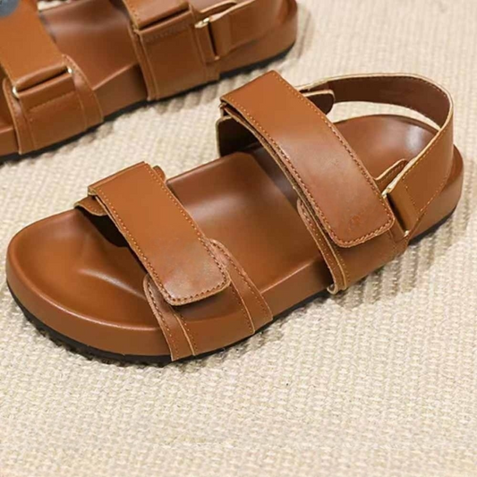 2026 Women's New Open-toe hook and loop Beach Sandals have a shoe box