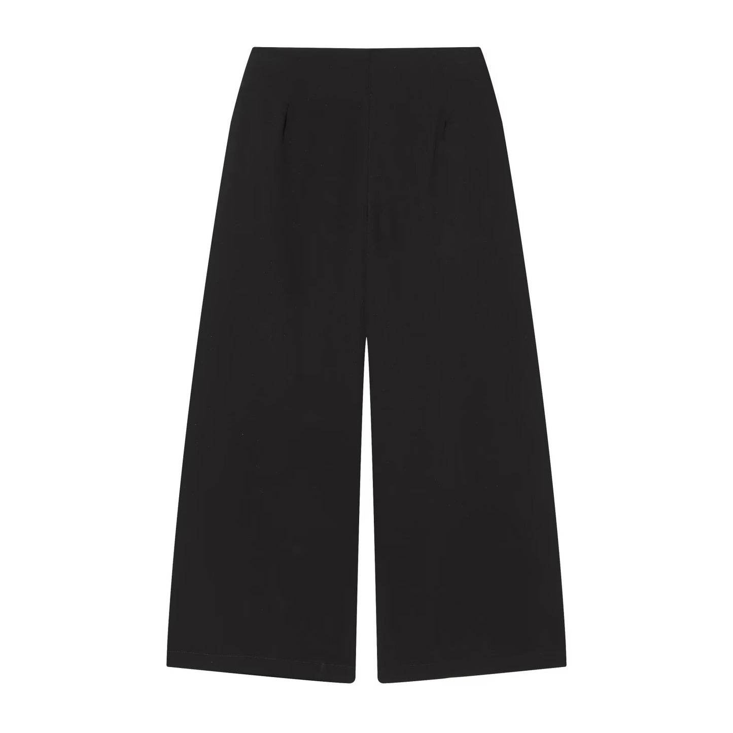 Women's buckle decoration casual bucket pants