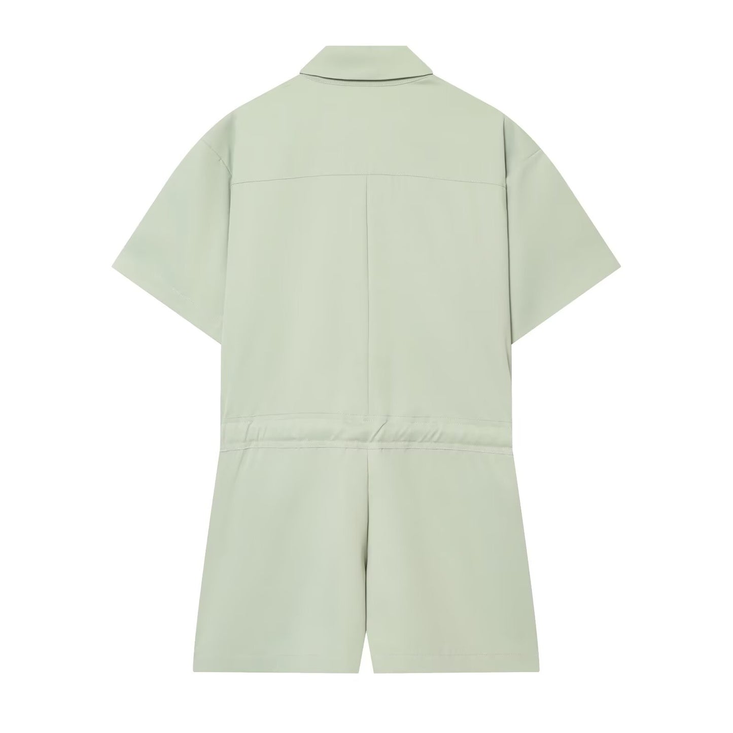 Women's With Belt shirt style jumpsuit