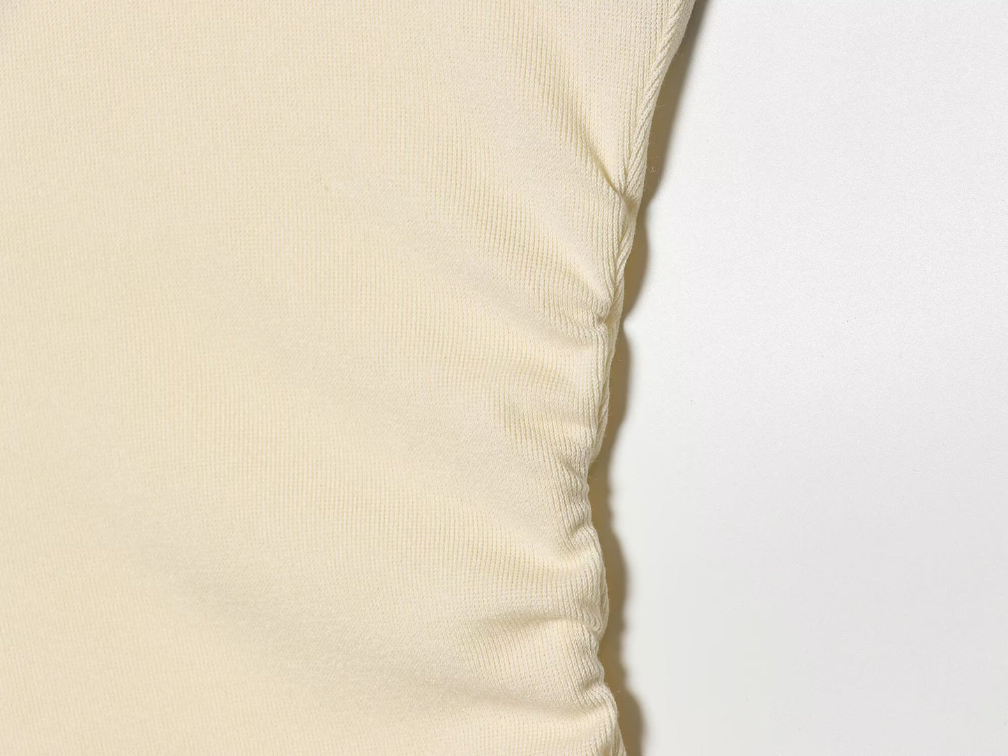 Women's pleated lace asymmetrical top