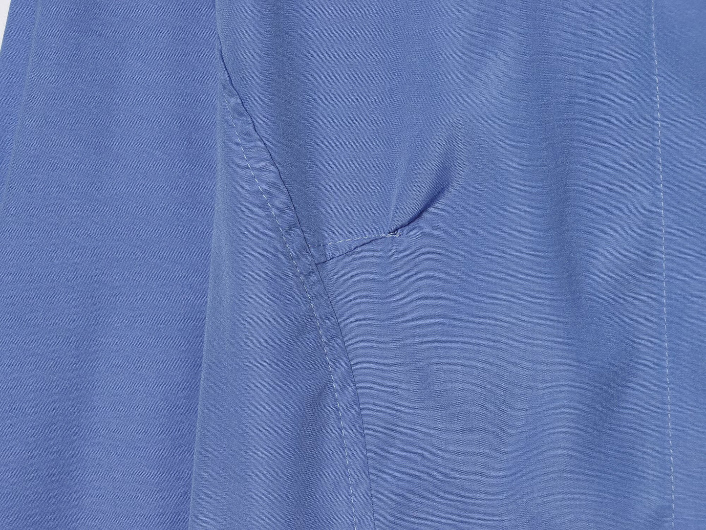 Women's short skirt style hemline poplin shirt