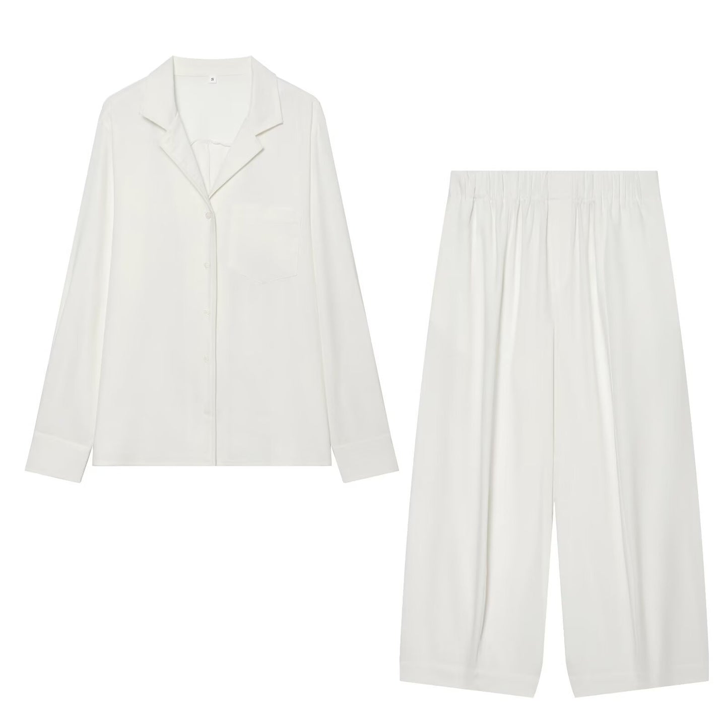 suit Women's 2 pieces pocket decoration linen blend shirt+Pants+ Shorts