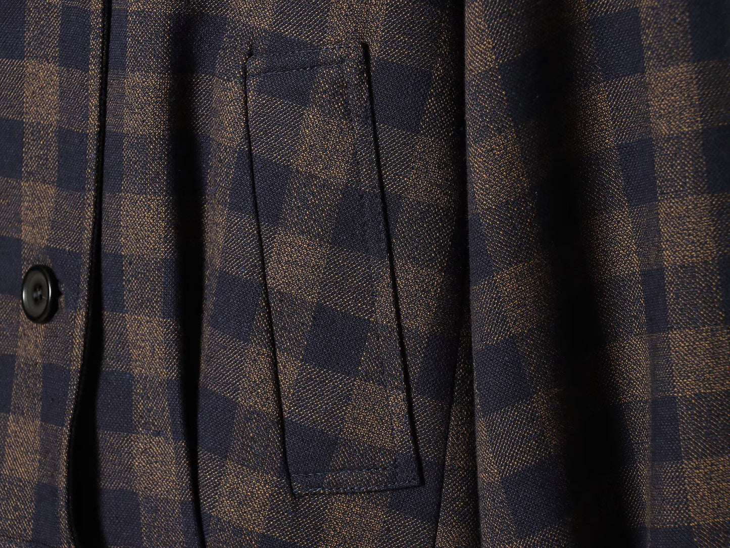 Women's casual double breasted plaid Coat