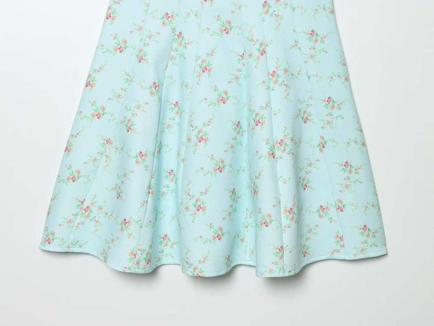 Women's floral printed poplin dress