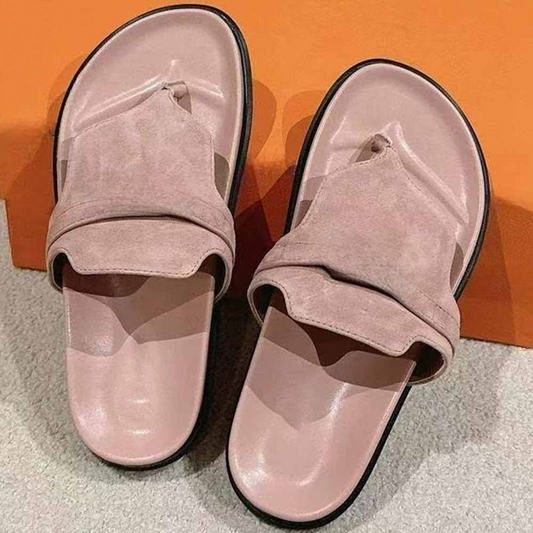 2026 ladies new fashion metal clip toe slippers have a shoe box
