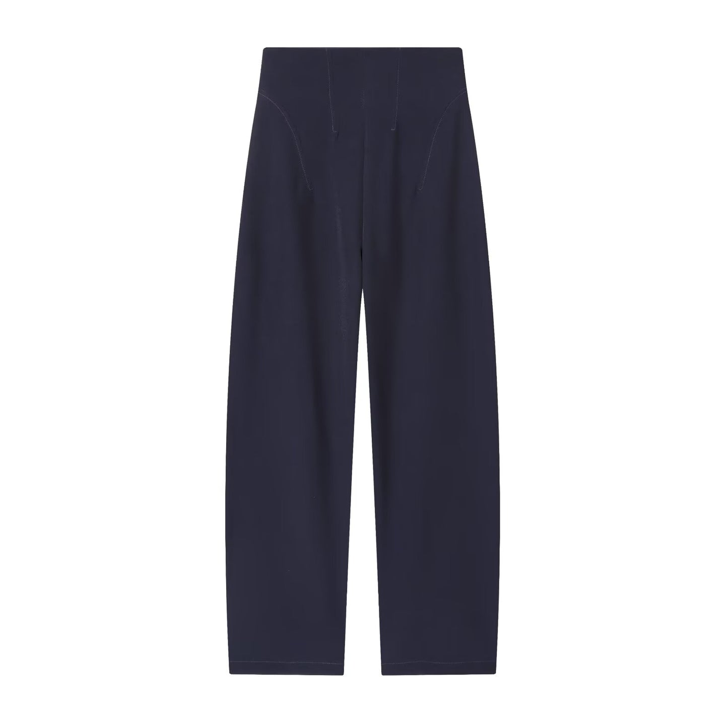 Women's comfortable loose high waisted zipper pants