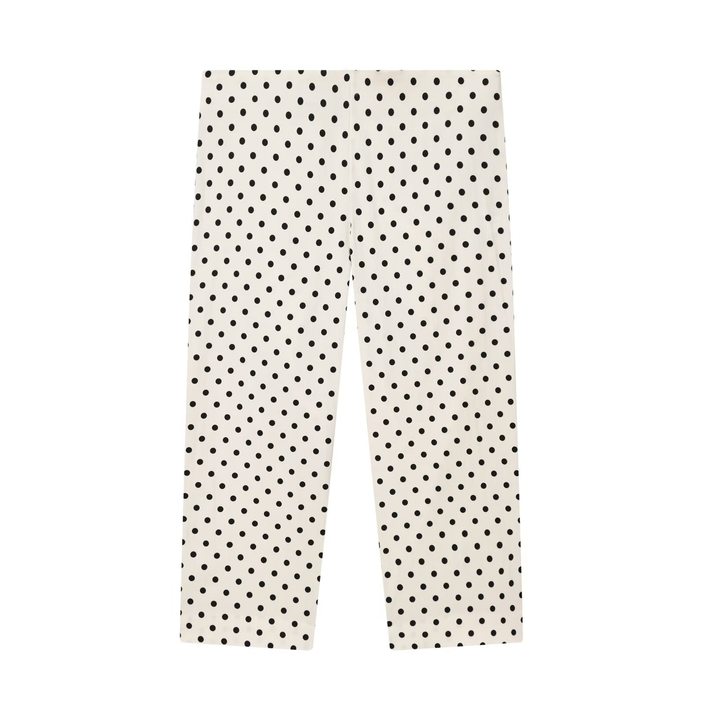 Women's casual seven point polka dot pants