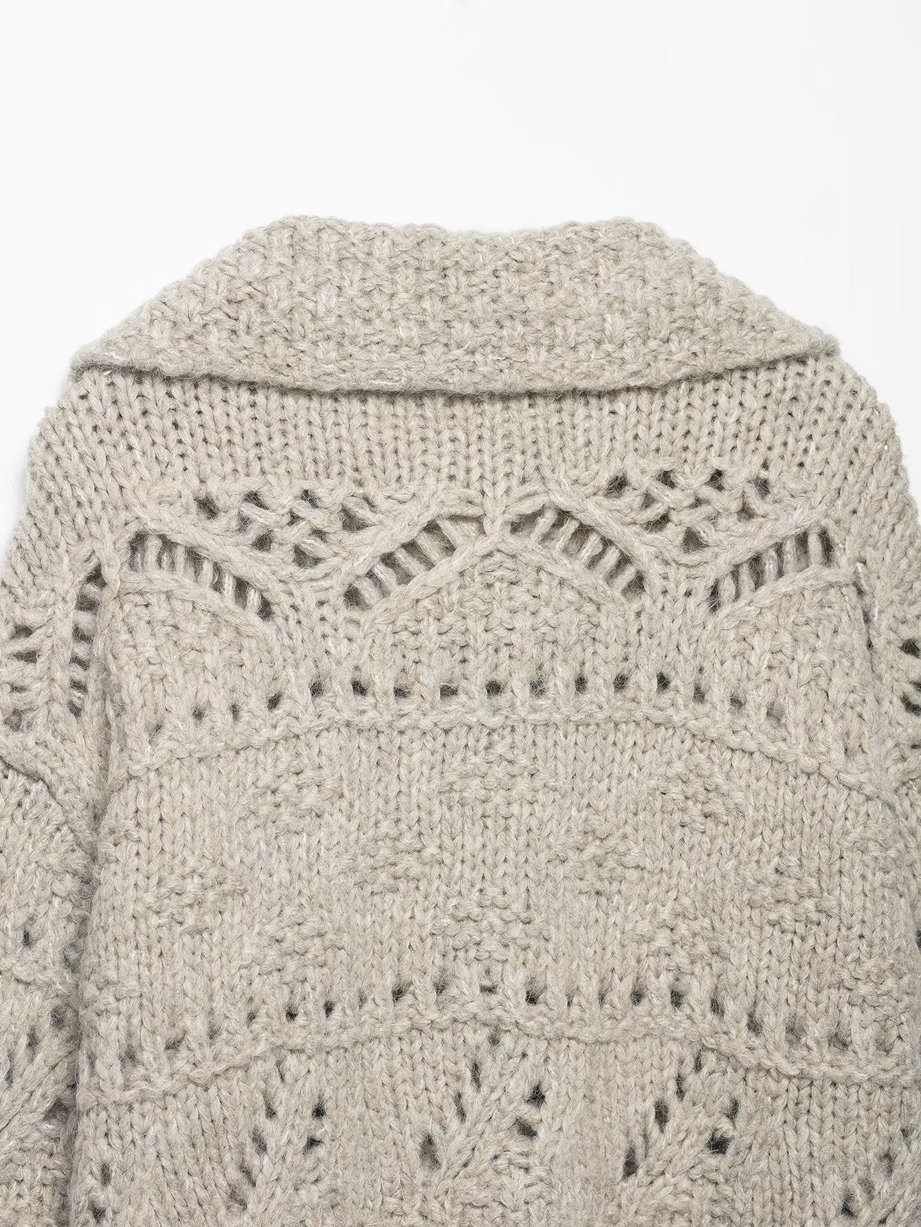 Women's new fashion Joker knit cardigan coat