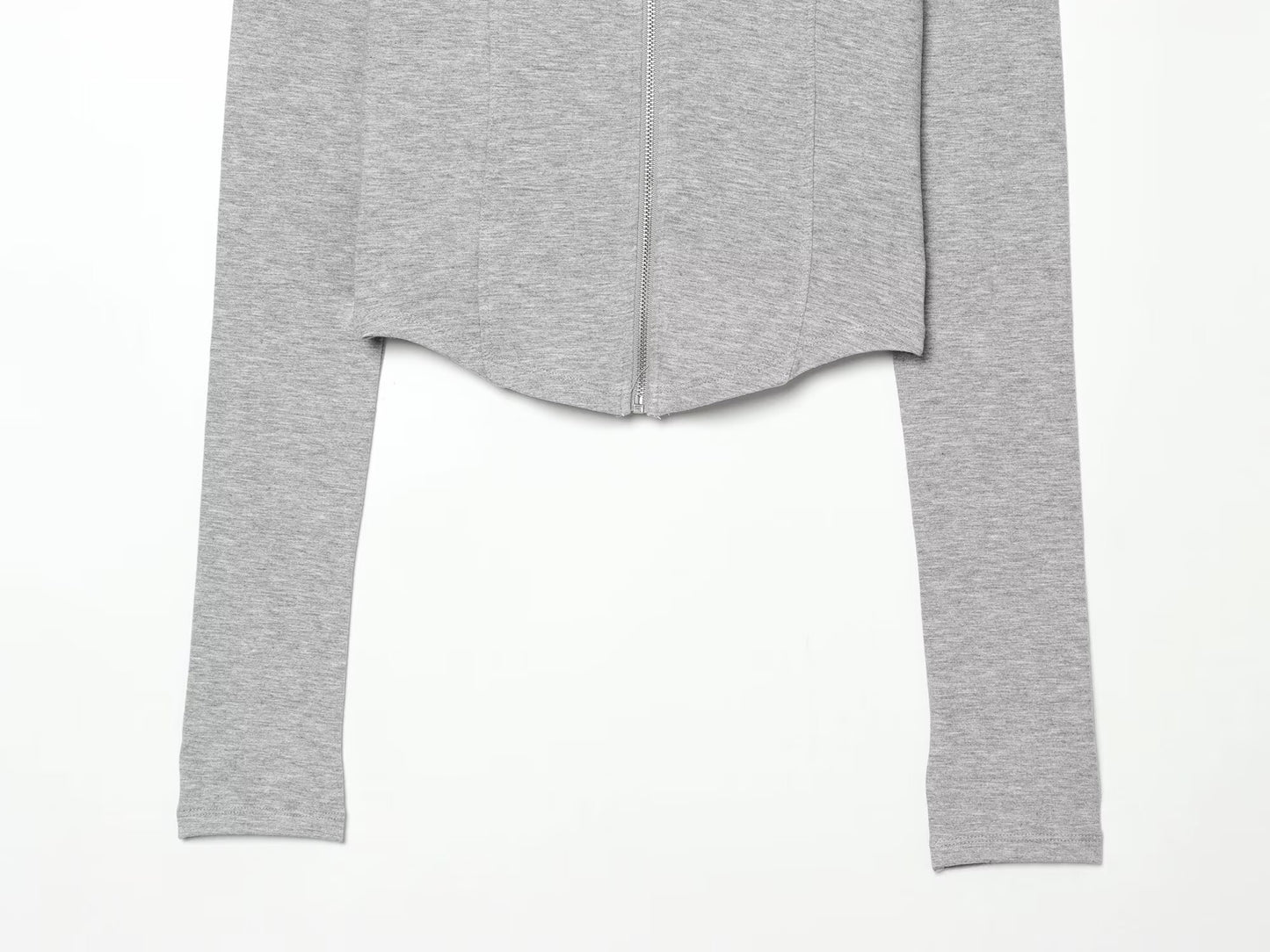 suit Women's 2 pieces slim short zipper sweatshirt+shorts