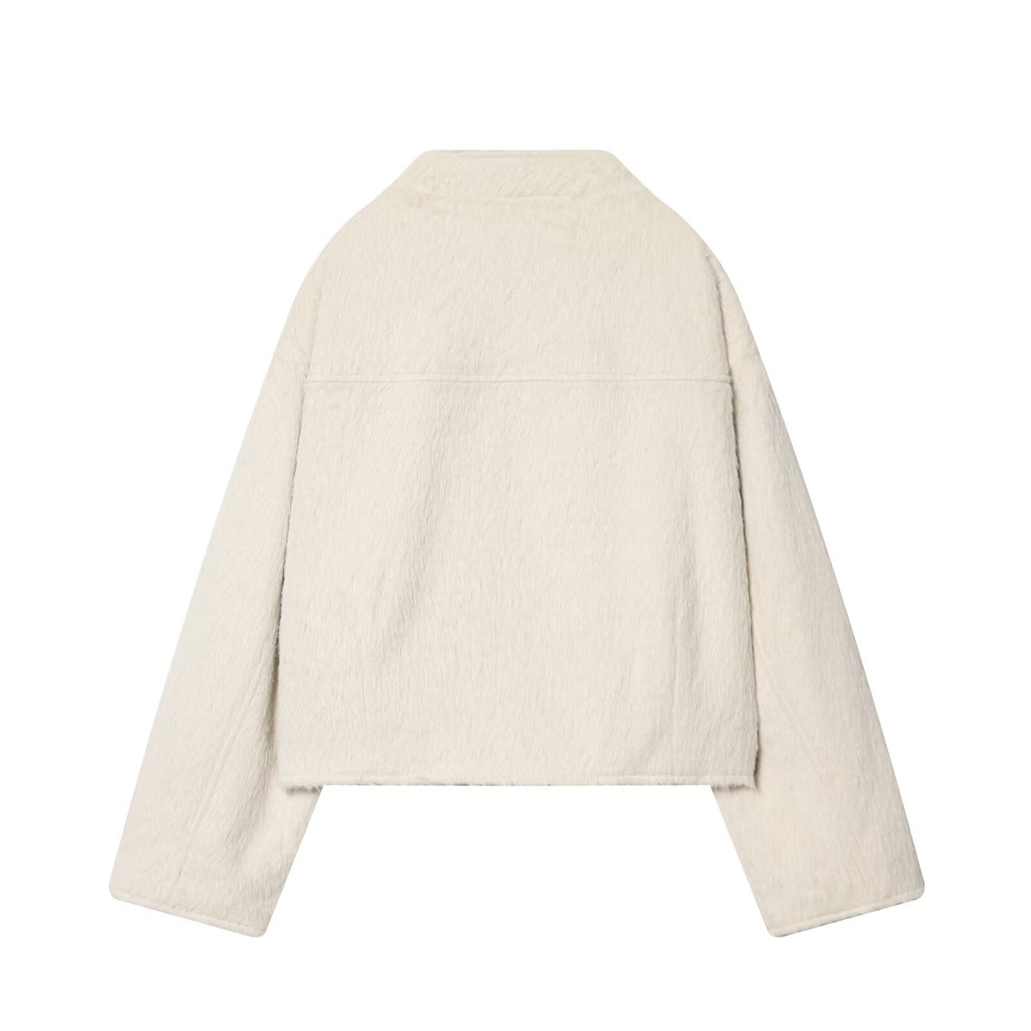Women's long sleeved fleece jacket Coat