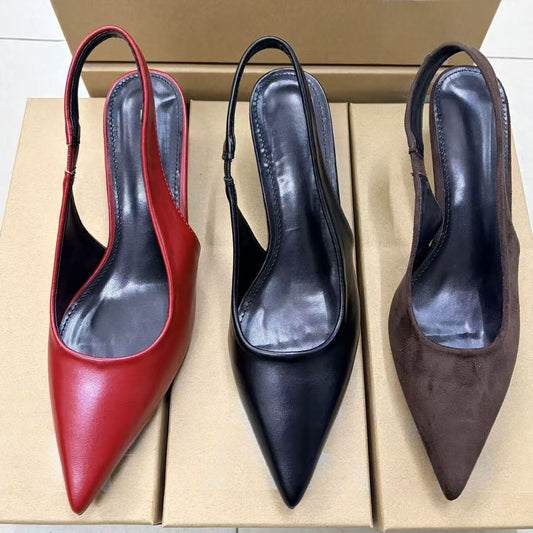 2026 women's new pointed stiletto heels with low heels