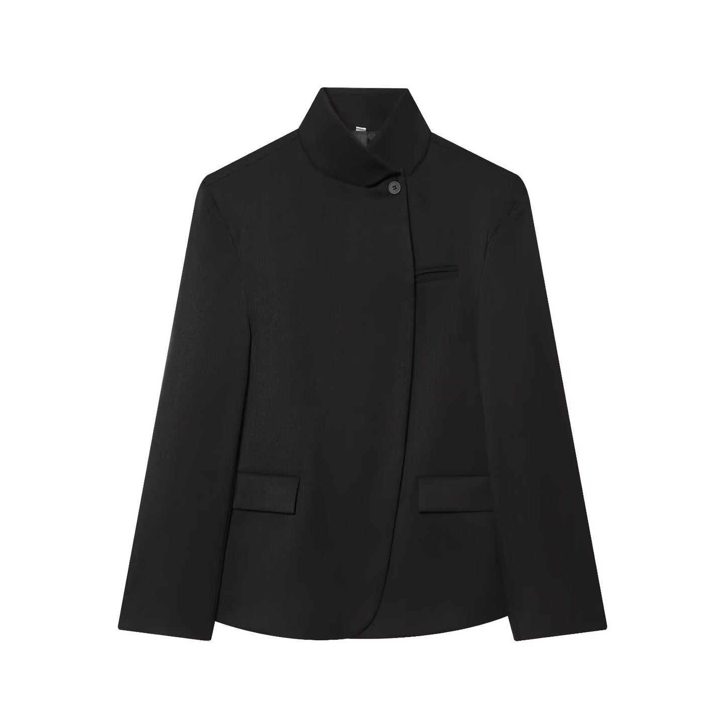 Women's new casual stand collar Button-up Blazer Coat