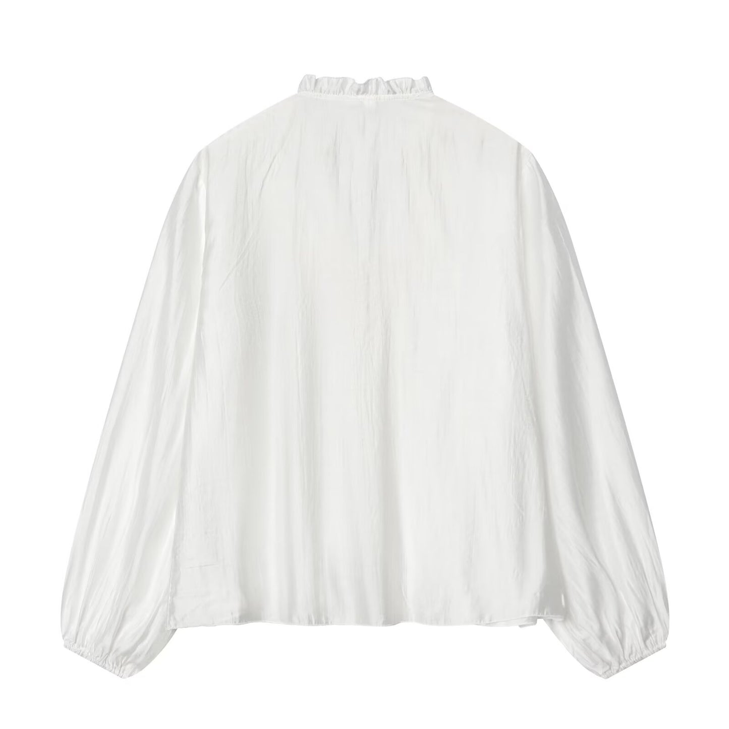 Women's layered decorative V-neck shirt