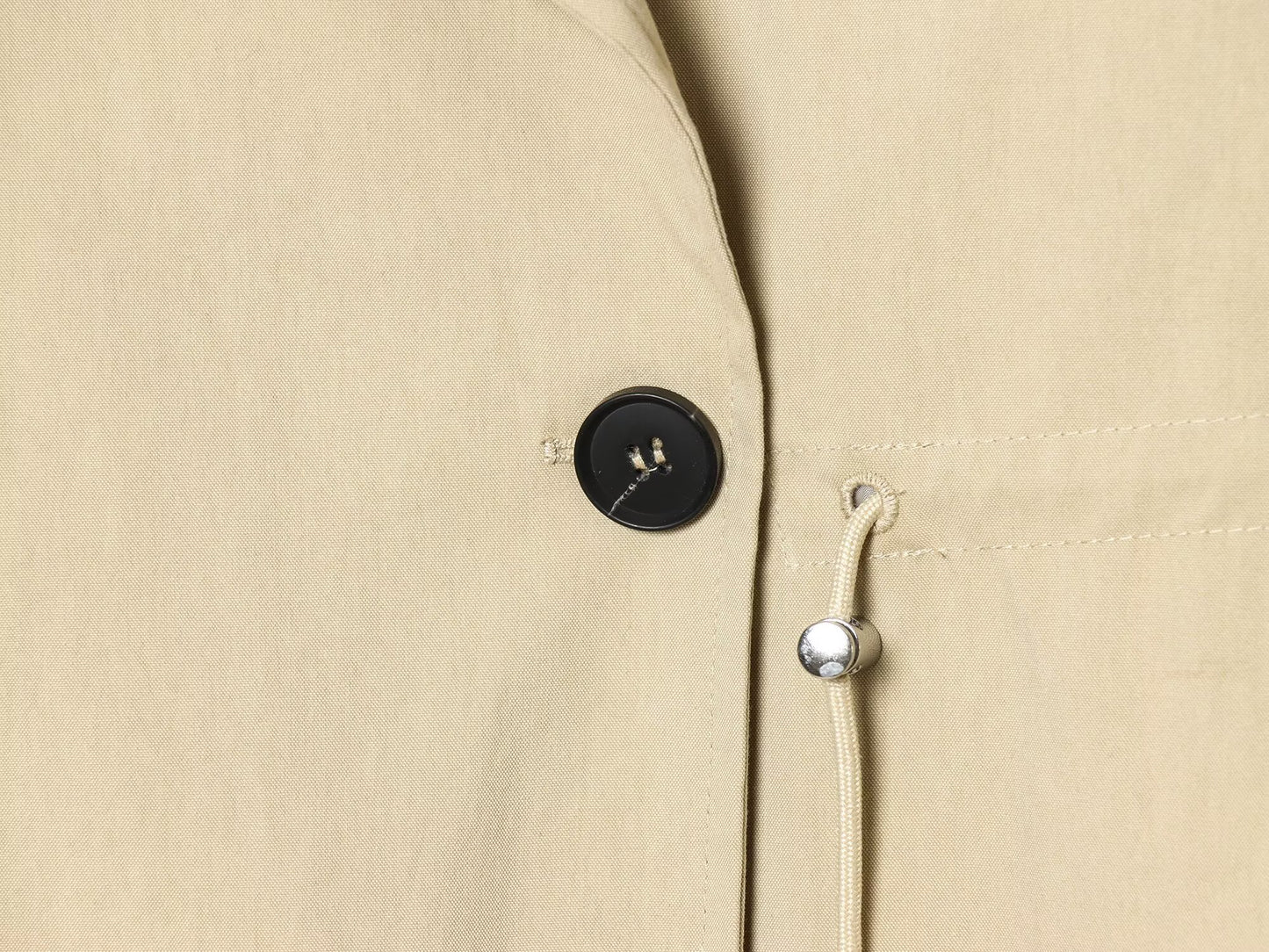 Women's adjustable waist short windbreaker Coat