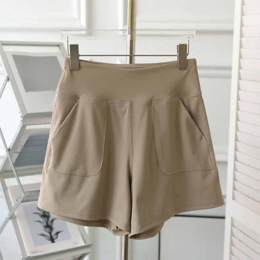 2026 ladies new summer training loose breathable yoga shorts running.