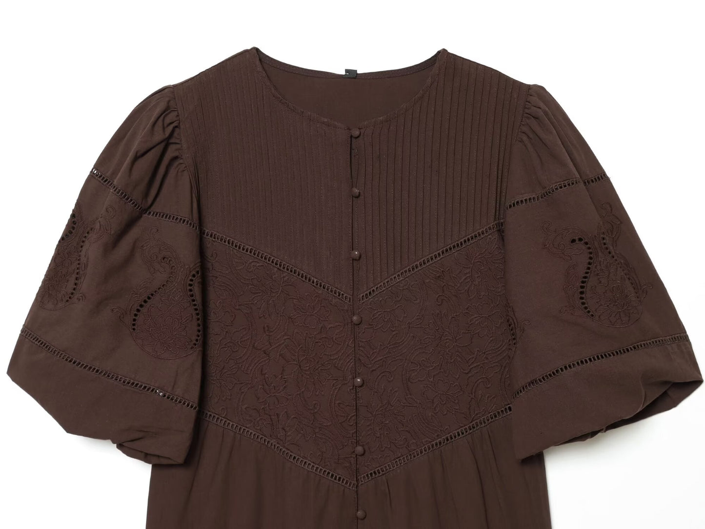 Women's Embroidered Poplin Mini Dress