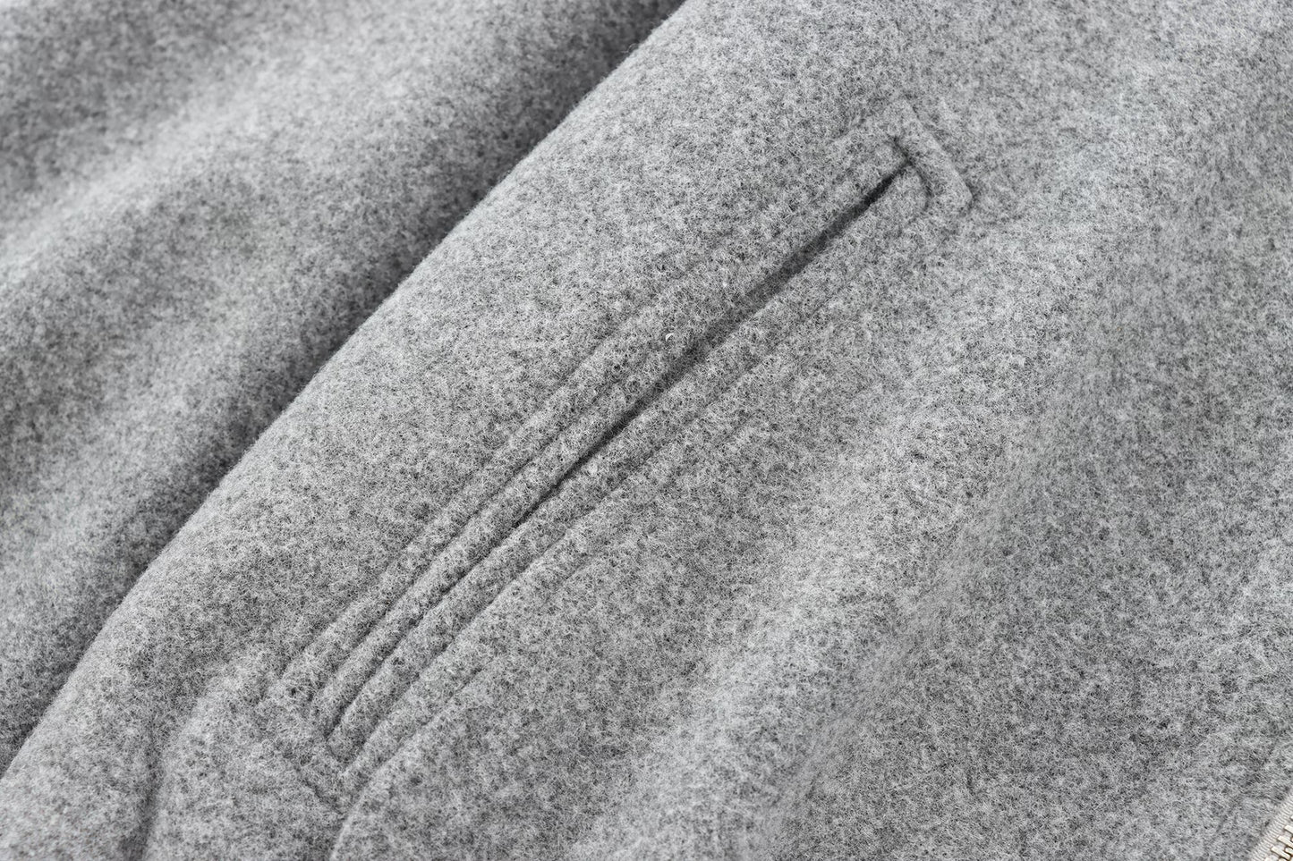 Women's soft textured O Neck pilot jacket Coat