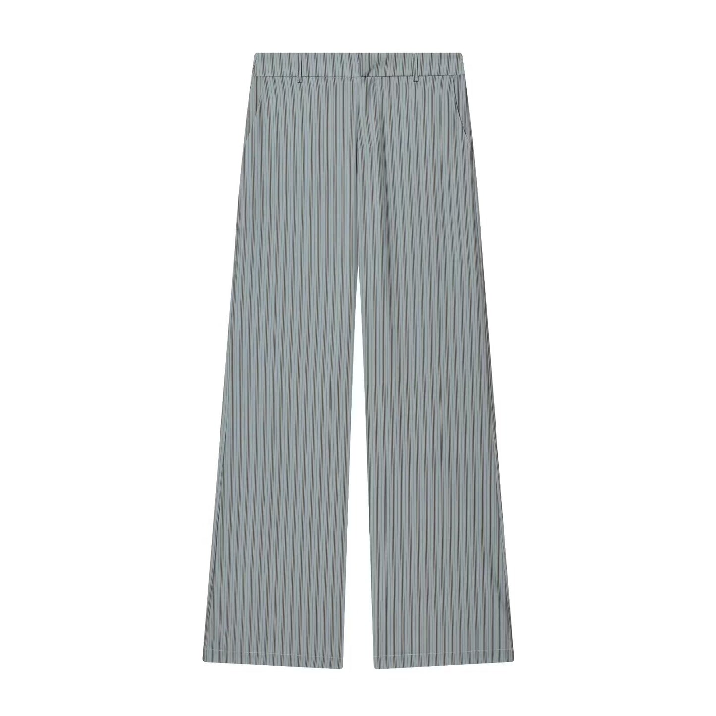 suit Women's 2 pieces sleeveless striped vest+Pants