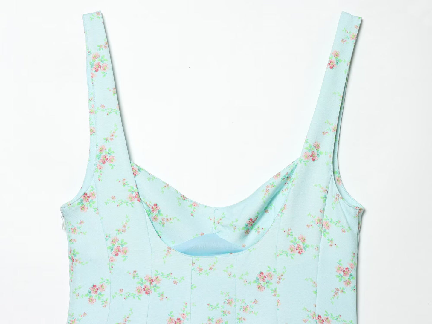 Women's floral printed poplin dress