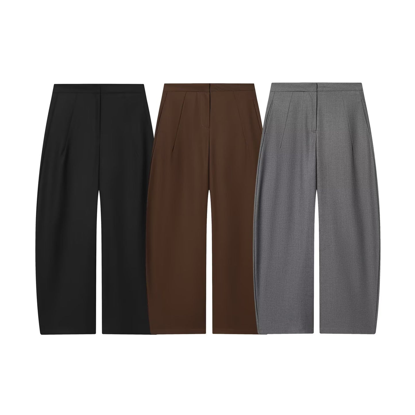 Women's new fashion balloon version comfortable loose black pants