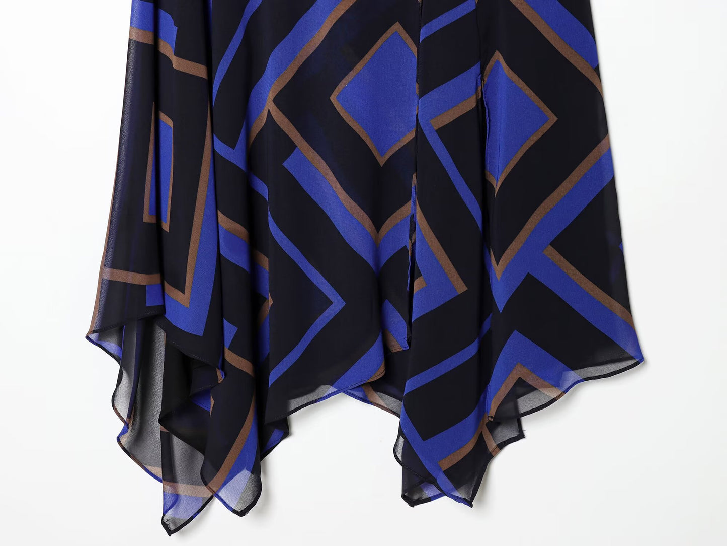 2026 Women's printed asymmetrical MIDI skirt