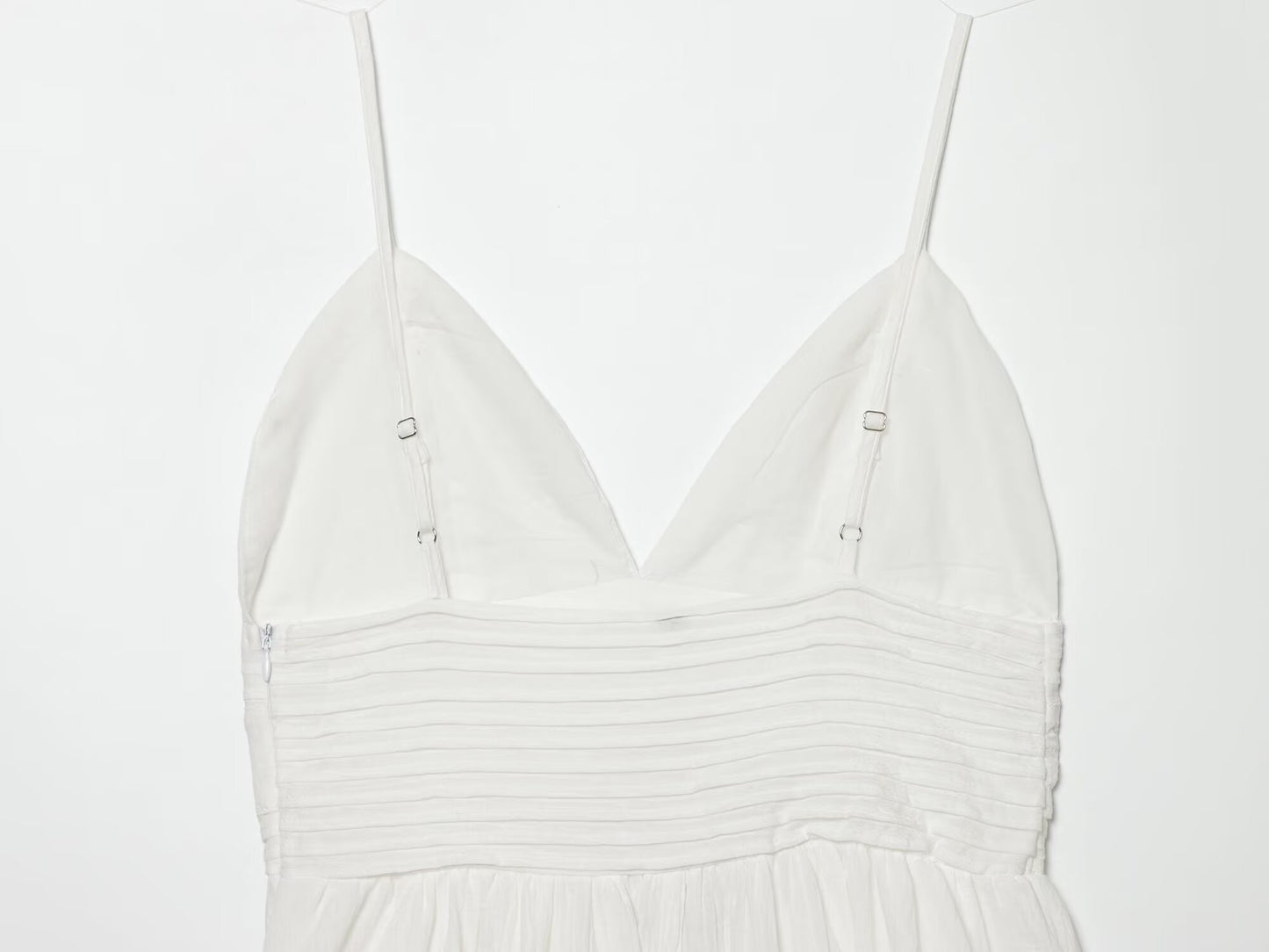 Women's embroidered suspender mini dress