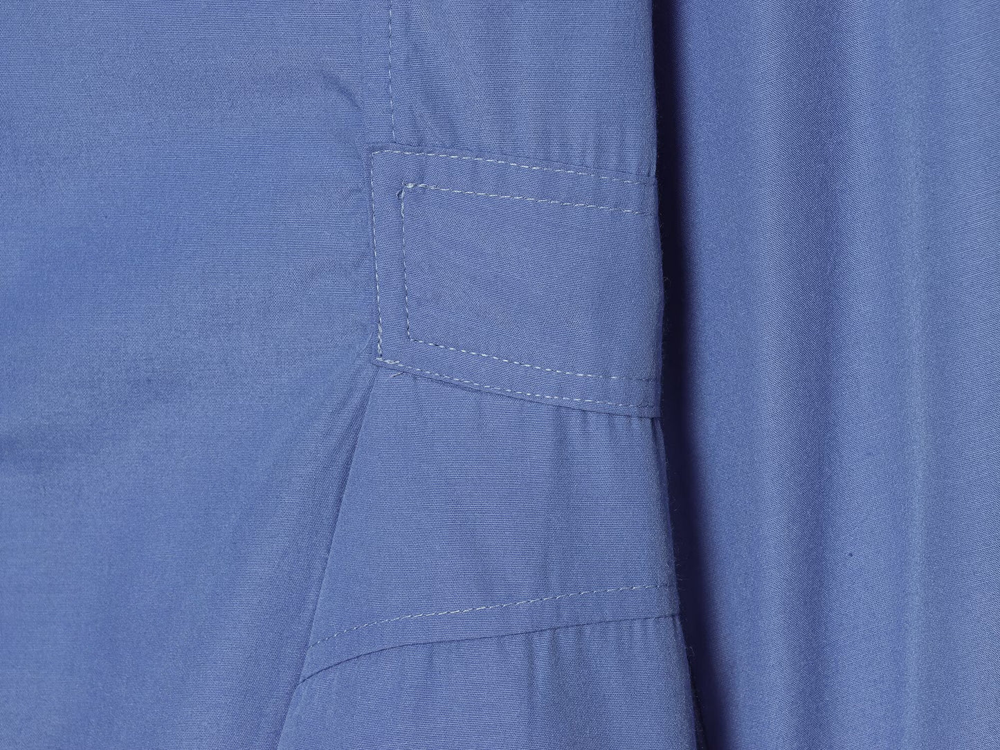 Women's short skirt style hemline poplin shirt