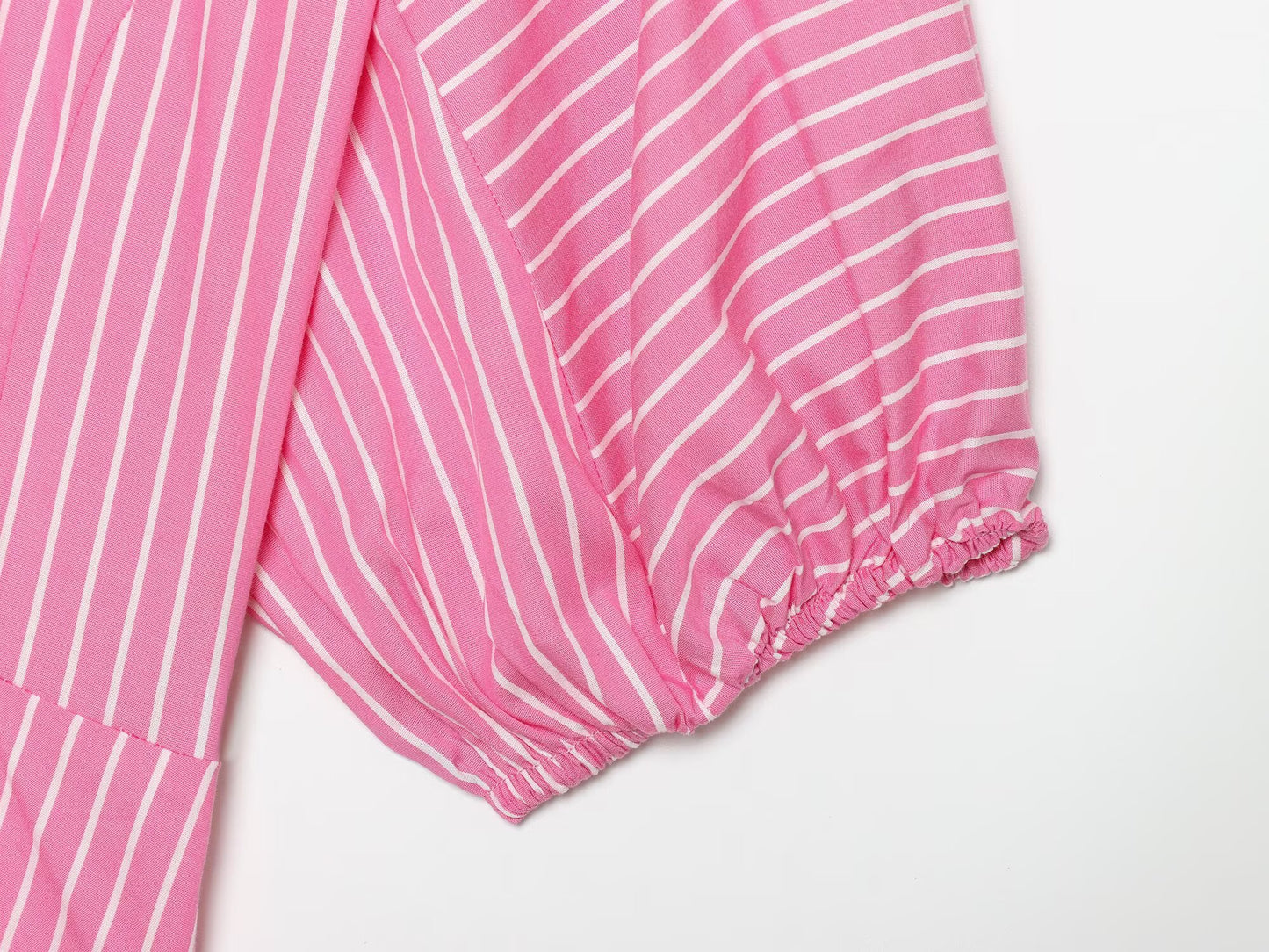 Women's casual striped poplin shirt