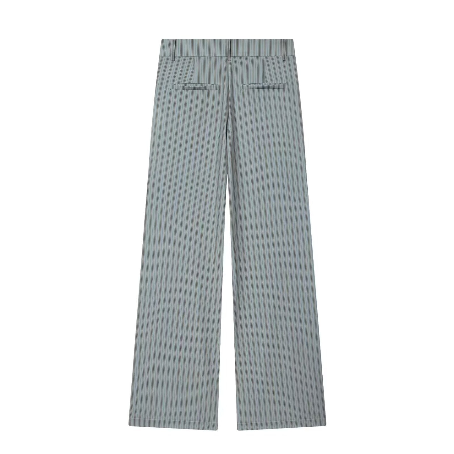 suit Women's 2 pieces sleeveless striped vest+Pants