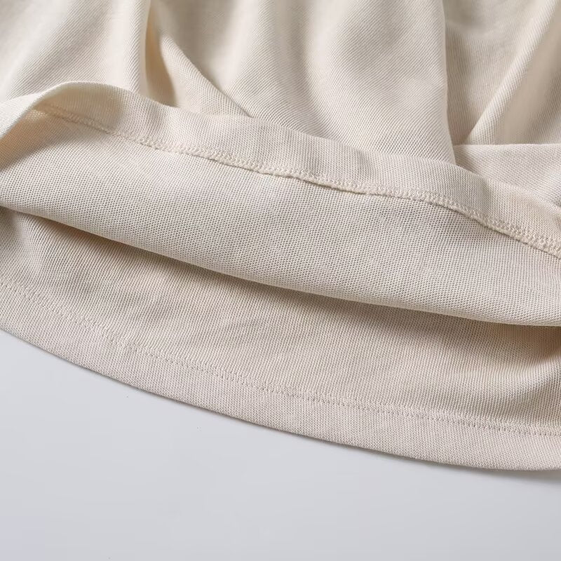 Women's casual draped cross top