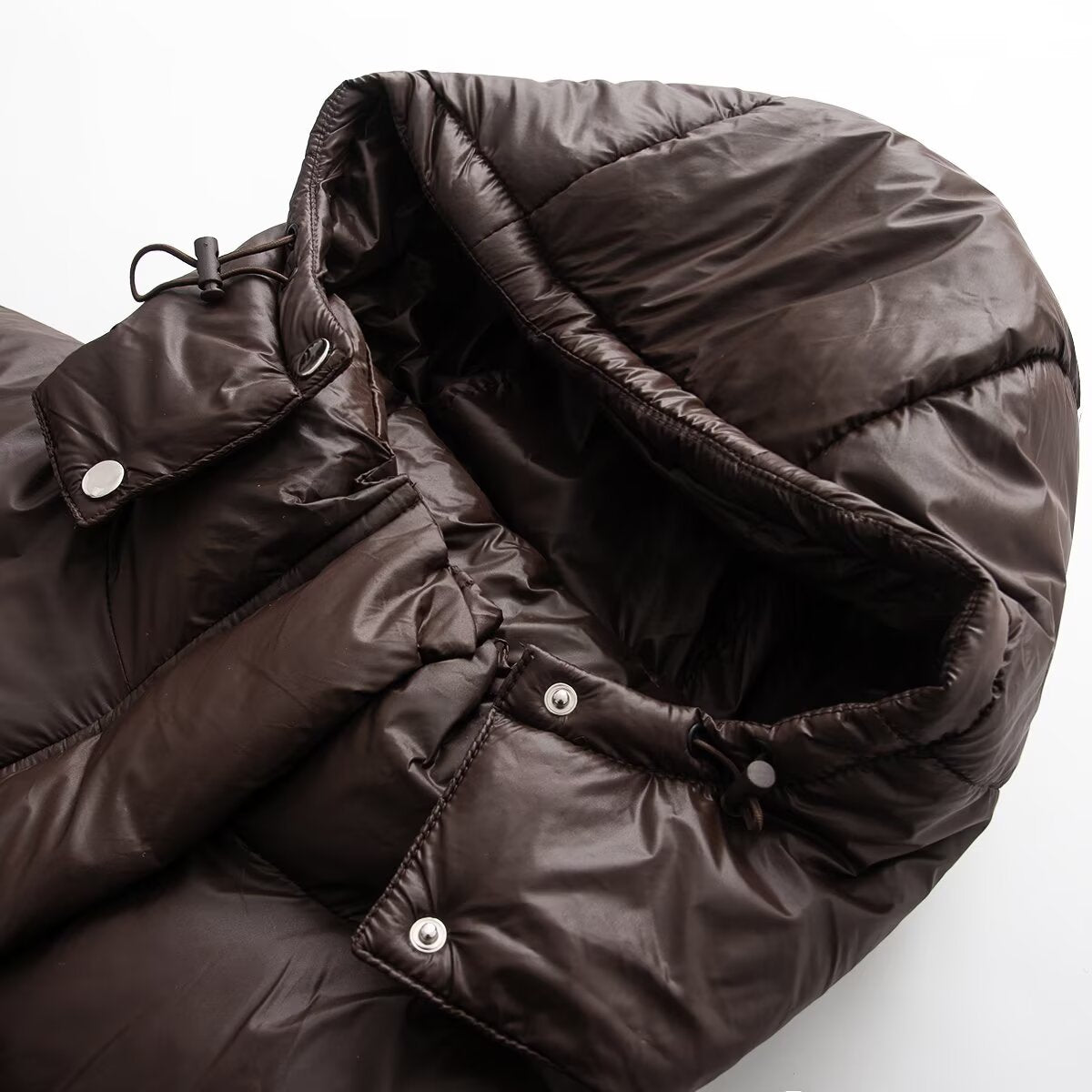 Women's detachable hooded warm down cotton Coat