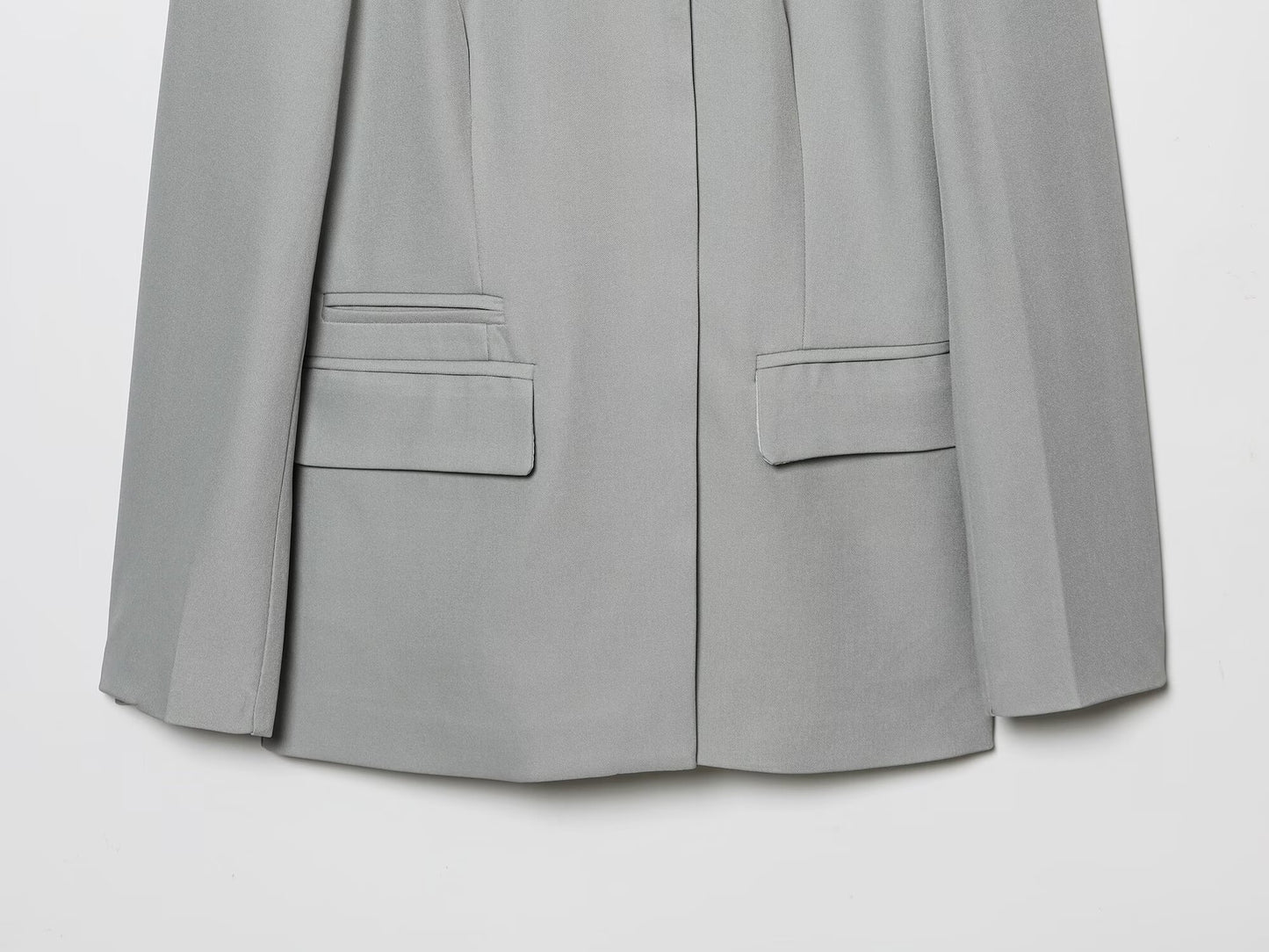 suit Women's 2 pieces long sleeved contrasting collar Blazer Coat +Pants