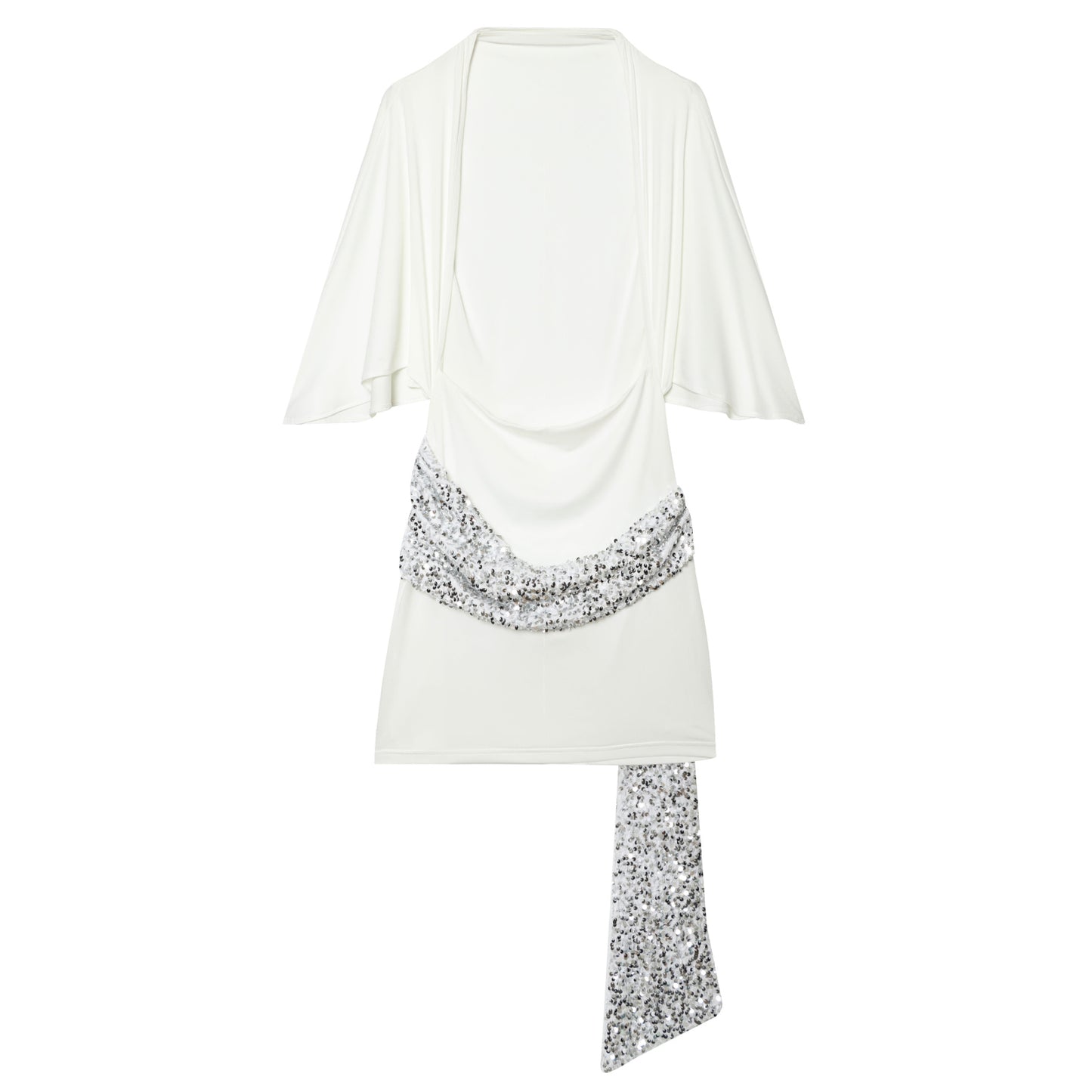 Women's Bead patchwork mini dress