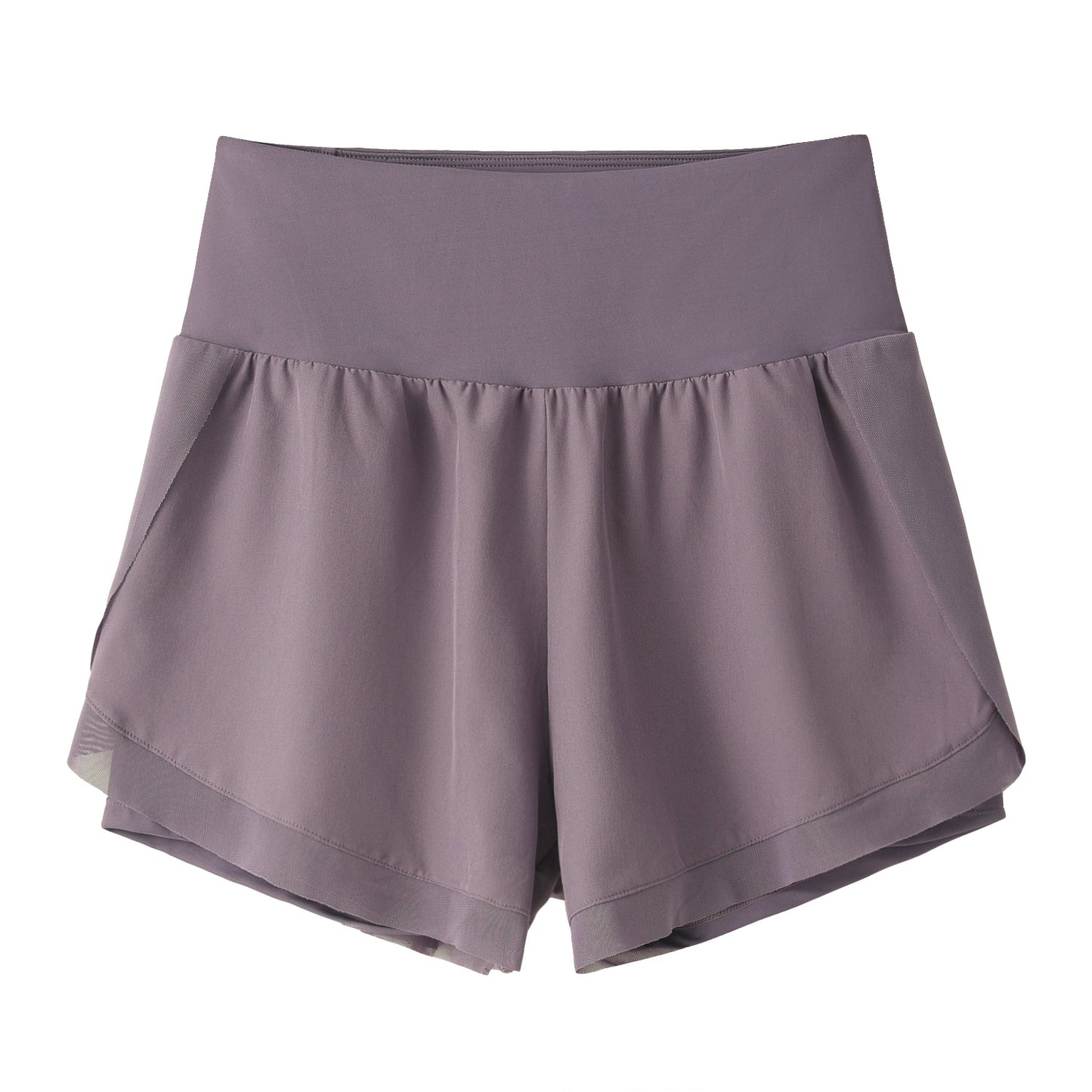 LU Women's new high waist and abdomen anti-exposure shorts
